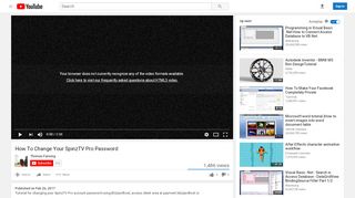 
                            3. How To Change Your SpinzTV Pro Password - YouTube