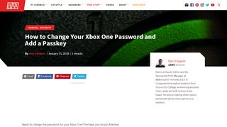 
                            11. How to Change Your Xbox One Password and Add a Passkey