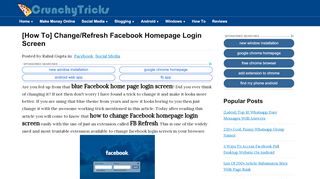 
                            8. [How To] Change/Refresh Facebook Homepage Login Screen