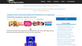 
                            6. How to Check AAU Ekpoma GST Result 2018/2019 - MySchoolGist