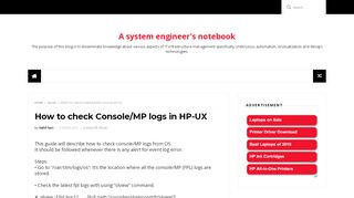 
                            5. How to check Console/MP logs in HP-UX - A …