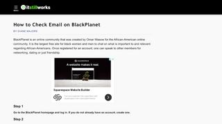 
                            4. How to Check Email on BlackPlanet | It Still Works