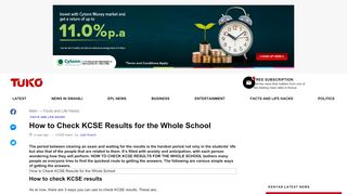 
                            4. How to Check KCSE Results for the Whole School ▷ Tuko.co.ke