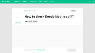 
                            9. How to check Koodo Mobile ebill? - The Informr