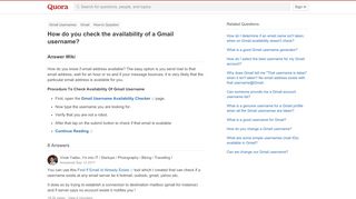 
                            3. How to check the availability of a Gmail username  …