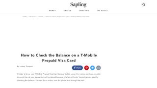 
                            8. How to Check the Balance on a T-Mobile Prepaid Visa Card ...