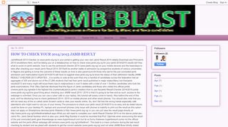 
                            8. HOW TO CHECK YOUR 2014/2015 JAMB RESULT - JAMB BLAST