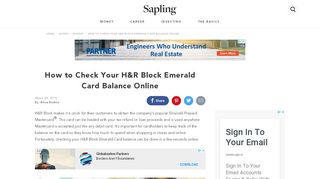 
                            5. How to Check Your H&R Block Emerald Card Balance Online