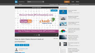 
                            9. How to claim Oasis discount deals at purchasekaro - SlideShare