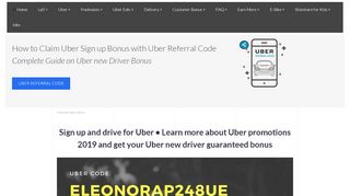 
                            9. How to Claim Uber Sign up Bonus with Uber Referral Code