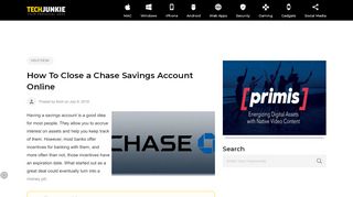 
                            1. How To Close a Chase Savings Account Online