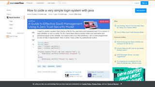 
                            8. How to code a very simple login system with java - Stack ...