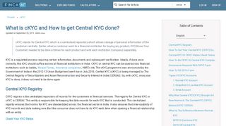 
                            5. How to complete Central KYC | CKYC Status ... - …