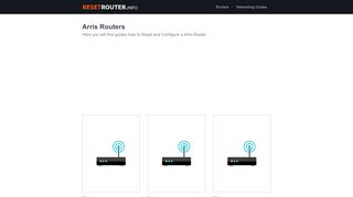 
                            1. How to Configure and Reset Arris Router