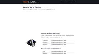 
                            4. How to Configure and Reset Asus EA-N66 Router