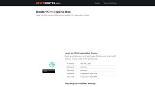 
                            5. How to Configure and Reset KPN Experia-Box Router