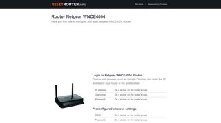 
                            3. How to Configure and Reset Netgear WNCE4004 …