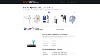 
                            6. How to Configure and Reset Xperio Labs XL-8121W12 Router