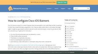 
                            7. How to configure Cisco IOS Banners | NetworkLessons.com