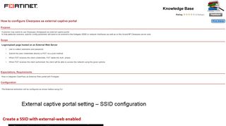 
                            10. How to configure Clearpass as external captive portal