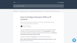 
                            4. How to Configure Dynamic DNS on IP Camera? | Angelcam Help Center