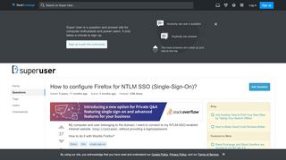 
                            7. How to configure Firefox for NTLM SSO (Single-Sign-On ...