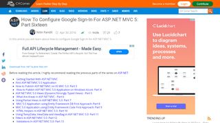 
                            7. How To Configure Google Sign-In For ASP.NET MVC 5: Part ...