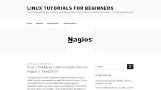 
                            4. How to Configure LDAP Authentication for Nagios on CentOS 5.5