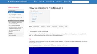 
                            4. How to configure NextCloudPi | NextCloudPi Documentation