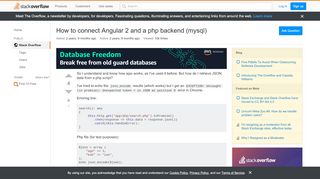 
                            8. How to connect Angular 2 and a php backend …