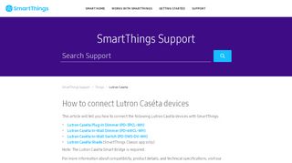 
                            4. How to connect Lutron Caséta devices – SmartThings Support