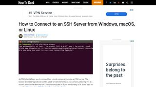 
                            2. How to Connect to an SSH Server from Windows, macOS, or Linux