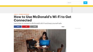 
                            2. How to Connect to McDonald's Free Wi-Fi - Lifewire