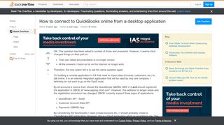 
                            7. How to connect to QuickBooks online from a desktop application
