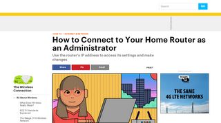 
                            4. How to Connect to Your Home Router as an Administrator