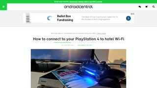 
                            2. How to connect to your PlayStation 4 to hotel Wi-Fi | Android Central