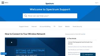 
                            7. How to Connect to Your Wireless Network | Spectrum Support