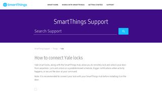 
                            7. How to connect Yale locks – SmartThings Support