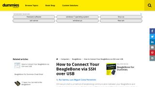 
                            2. How to Connect Your BeagleBone via SSH over USB …