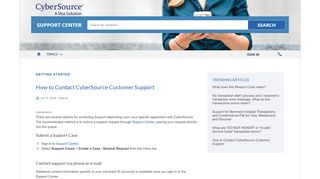 
                            4. How to Contact CyberSource Customer Support