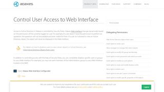 
                            6. How to Control User Access to Web Interface | Adaxes