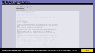 
                            3. HOW to copy a login site?? - HTTrack Website …