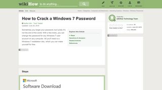 
                            5. How to Crack a Windows 7 Password (with Pictures) - wikiHow