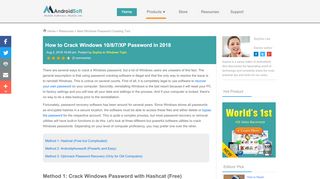 
                            11. How to Crack Windows 10/7/8 Password | Best Password ...