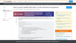 
                            2. How to crawl a website after login in it with username and ...