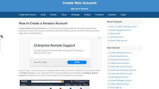 
                            5. How to Create a Amazon Account | Create New …