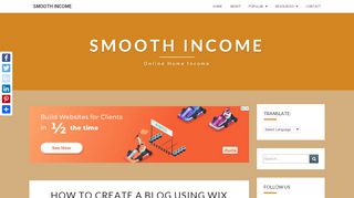 
                            4. How to create a blog using wix – Start Your Free Site