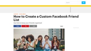 
                            5. How to Create a Custom Facebook Friend List - Lifewire