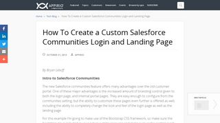 
                            7. How To Create a Custom Salesforce Communities Login and Landing ...