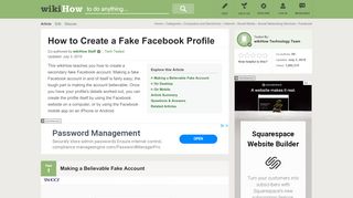 
                            3. How to Create a Fake Facebook Profile (with Facebook Tips)